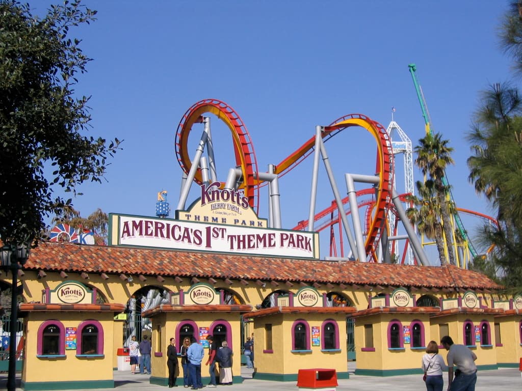 Knott's Berry Farm gate, Buena Park, Orange County, California