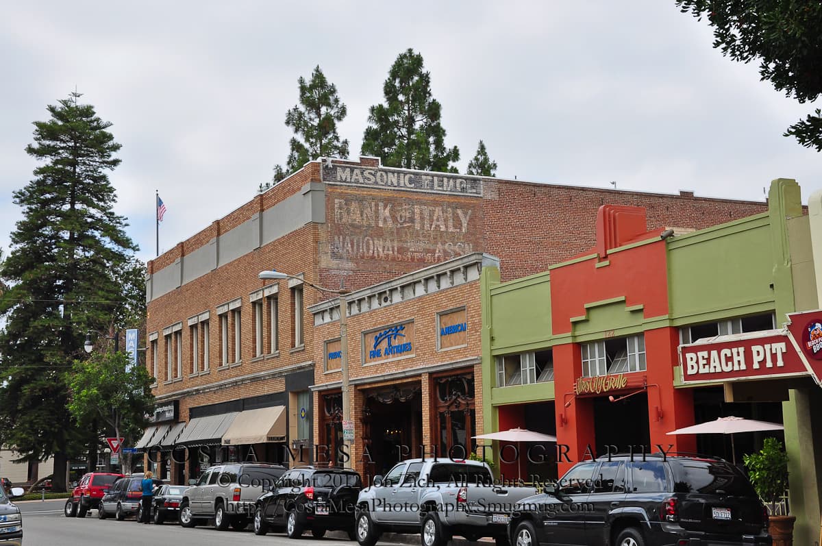 Historic Old Towne Orange Plaza district, Orange County, California